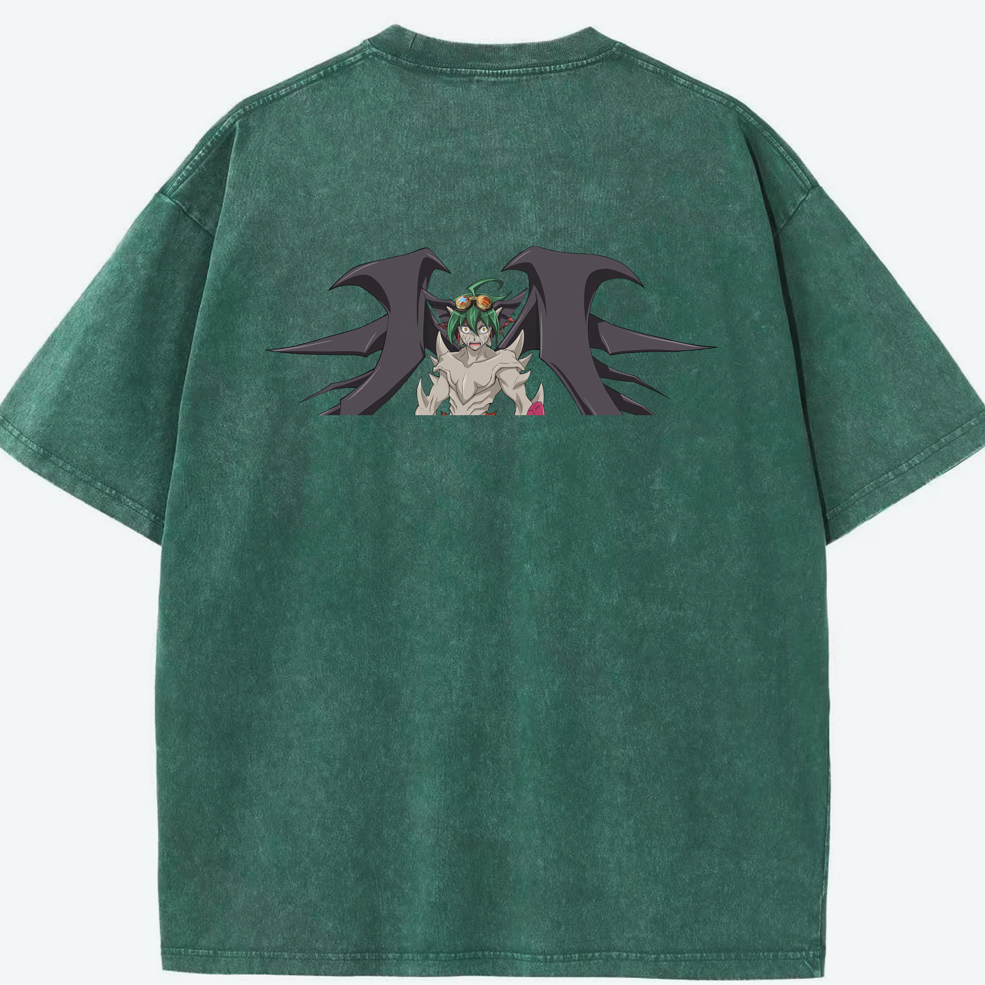 （画像用） 遊☆戯☆王 Yu-Gi-Oh! 綿100% ヴィンテージ風 半袖Tシャツ（背面プリント）